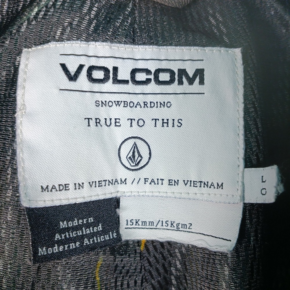 Volcom Snowboard Pants Men Large Dark Grey Modern Articulated 15K G1351709 - Picture 2 of 9